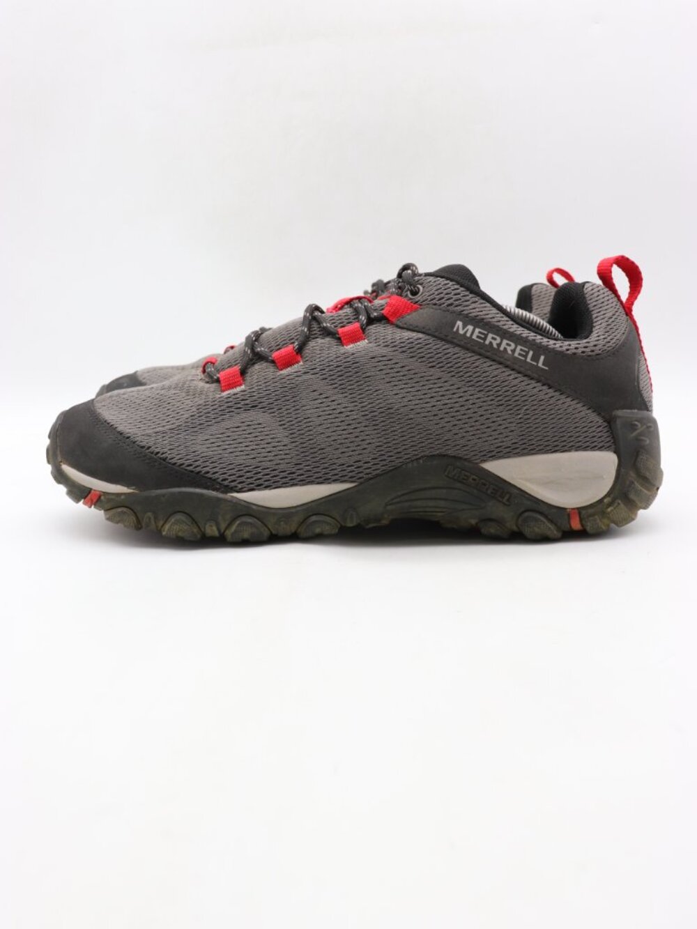 Merrell Tokota 2 Mesh Men's Size 13 Hiking Shoes Grey Red Black J48555 Low Top - Picture 4 of 9